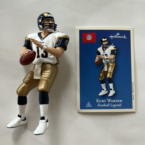 Hallmark Keepsake Ornament Collector’s Series Kurt Warner Football Legends - Picture 2 of 7